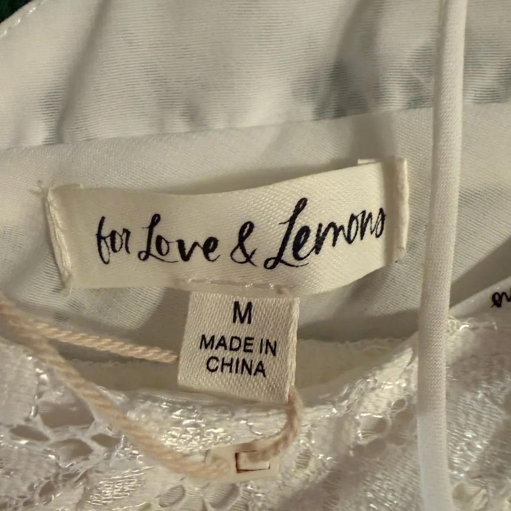 For Love and Lemons Frances Puff Sleeve Lace Dress - Image 6