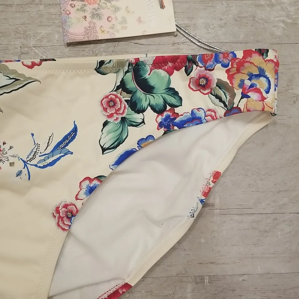 💕JOHNNY WAS💕 Maya Hipster Bikini Bottoms ~ Multi-Color Floral Print XL - Image 4