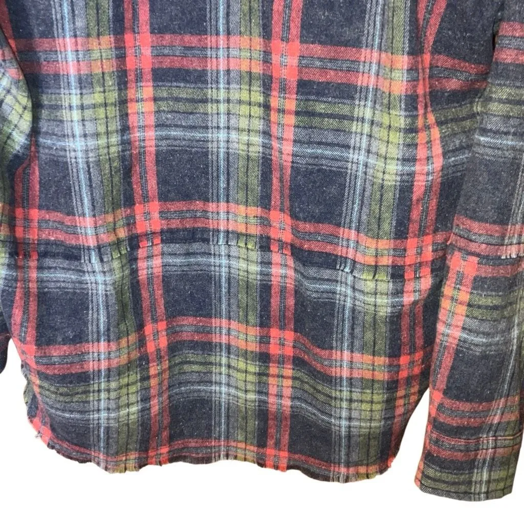 Bibi Christmas Colored Shacket Removable Hood Oversized Small New #755 Red - Image 6