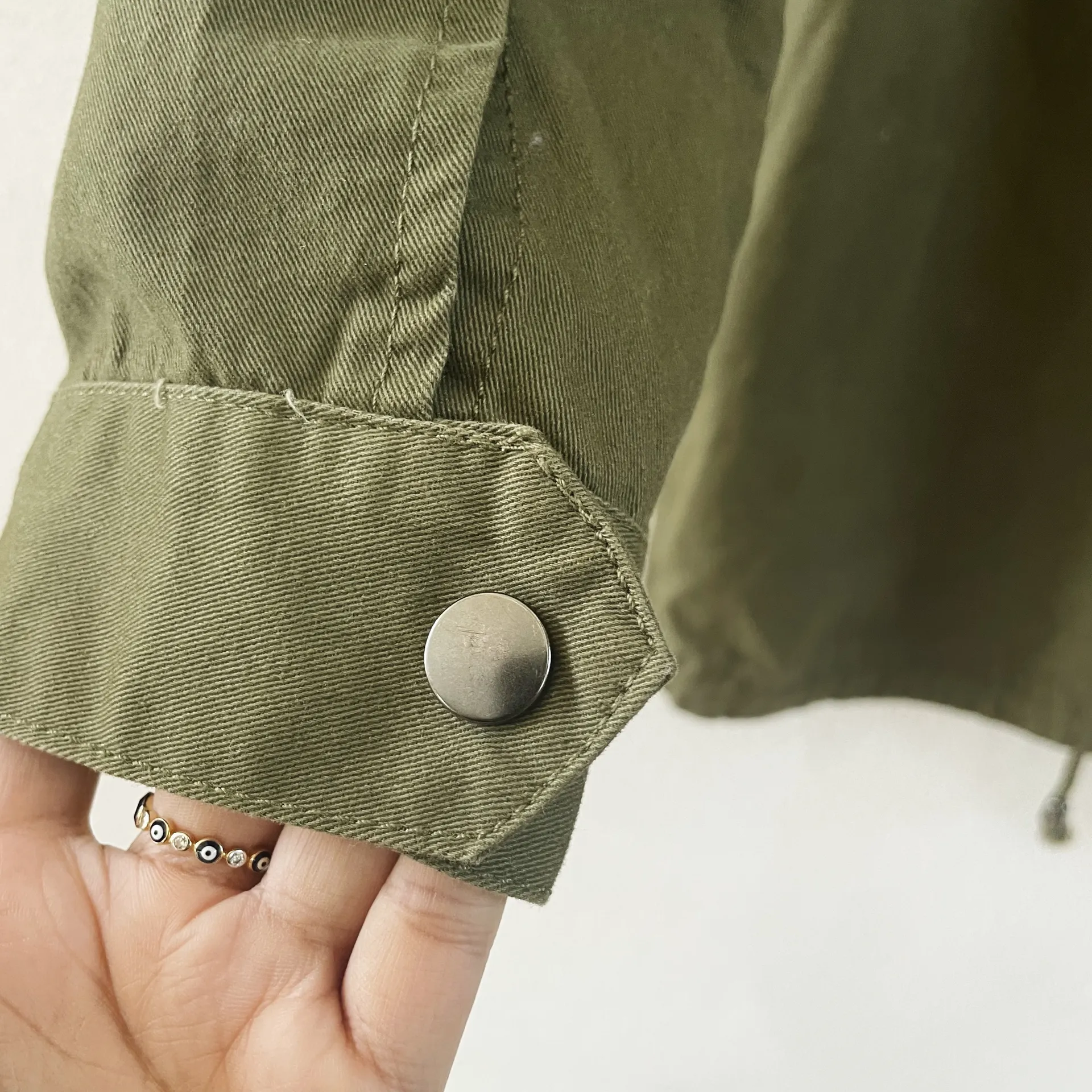 Pearl Embellished Army Jacket - Image 7