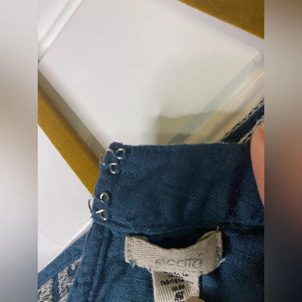 Ecoté Blue Tribal Pattern Halter Top - Image 9