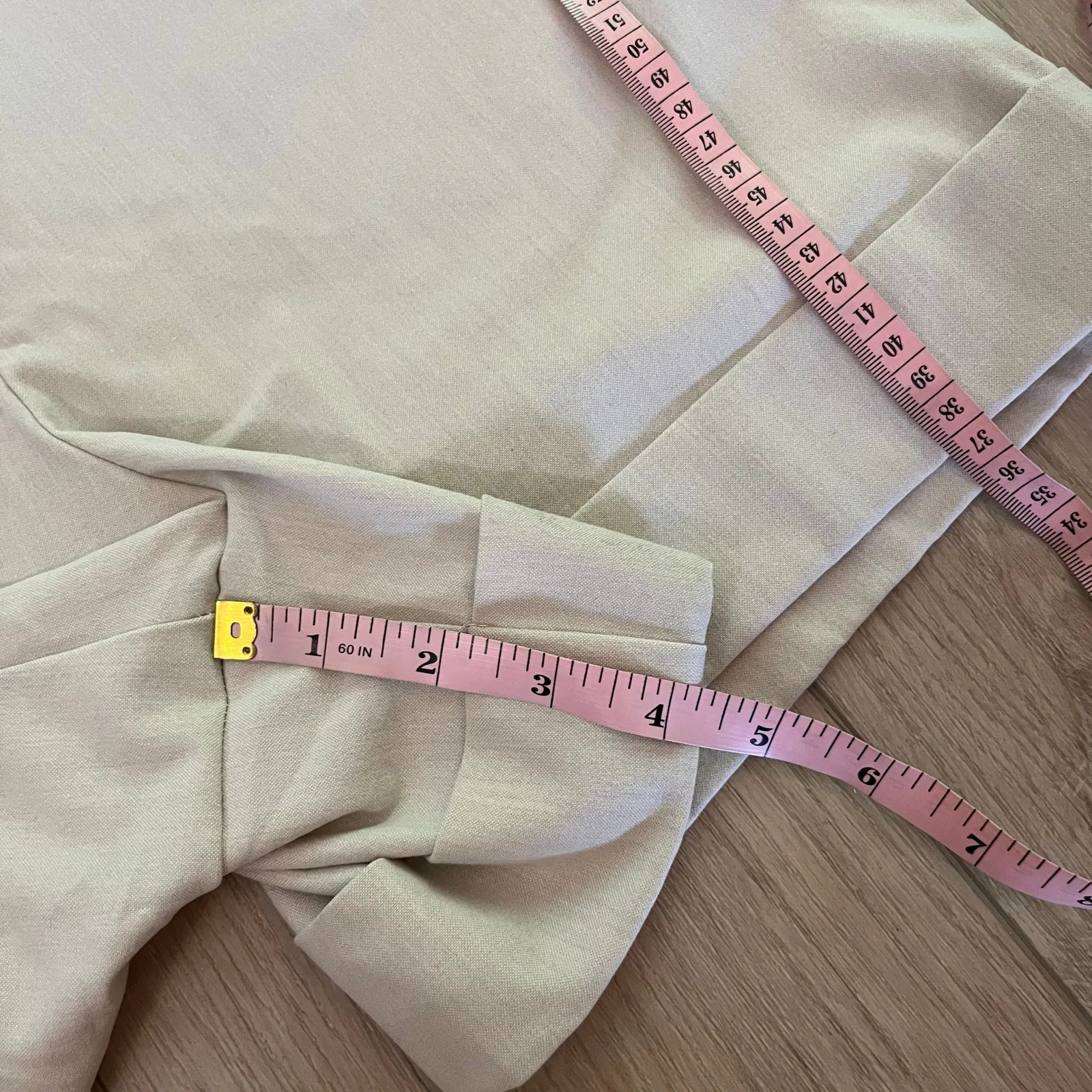 Rachel Zoe Women’s Tan High Waisted Chino Short Size 12 - Image 7