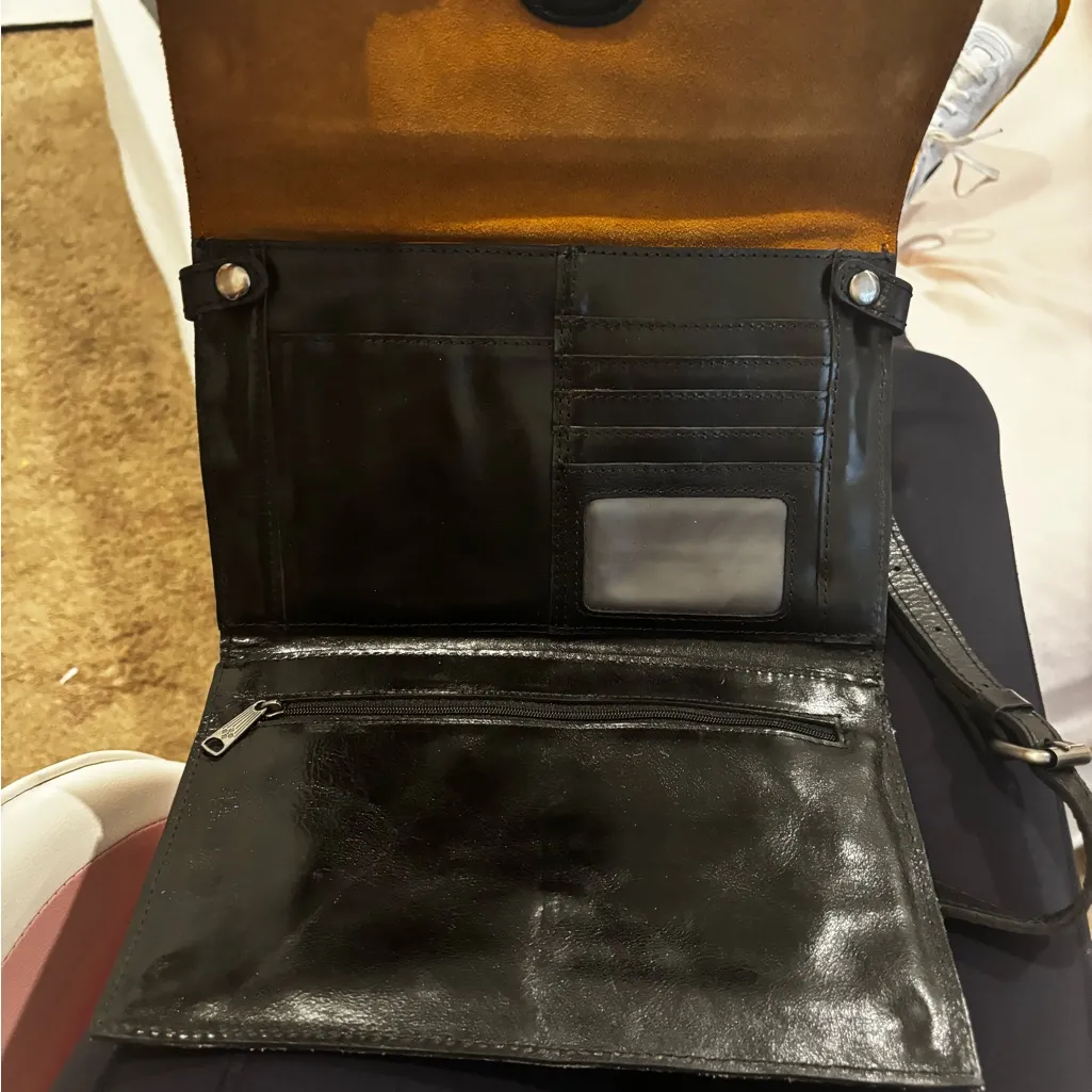 Patricia Nash Tauriana python-embossed leather crossbody organizer purse - Image 8