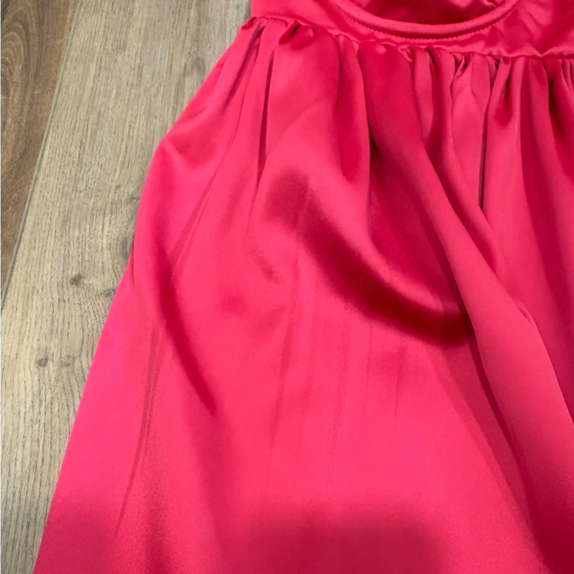 🌟LOVERS AND FRIENDS🌟 AMABELLA MINI SATIN CORSET BABYDOLL DRESS PINK SZ S - Image 6