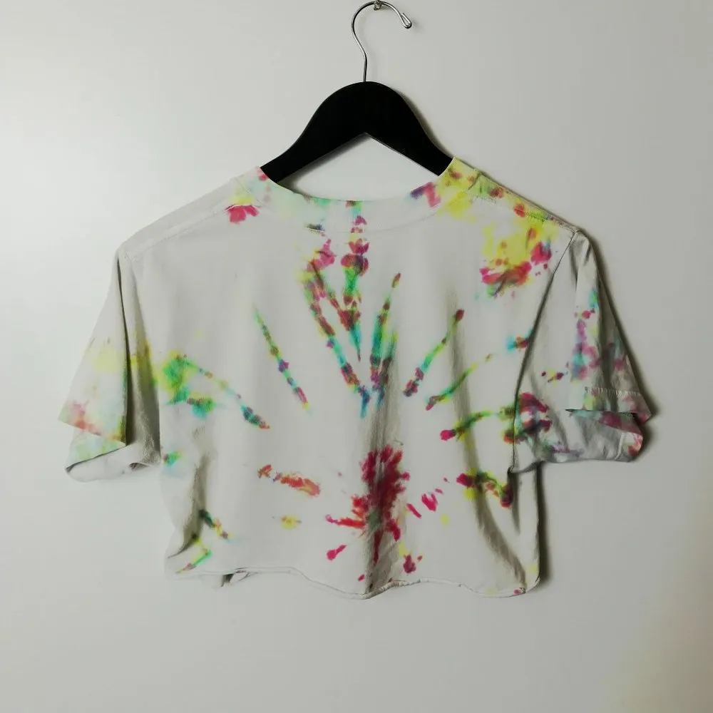 Life Tie Dye T Shirt Adult Spiral Festival Tee Short Sleeve 100% Cotton Logo S - Image 4