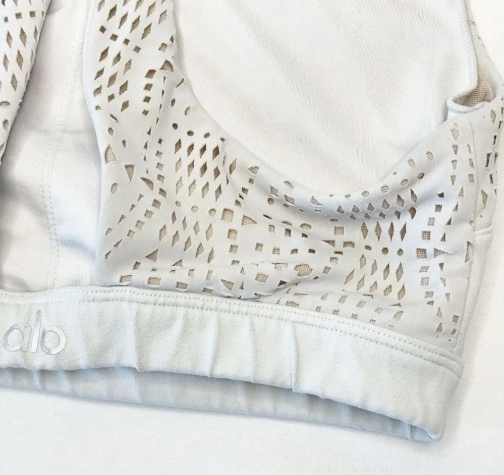 Alo Yoga Patina Laser Cut sports bra S - Image 8