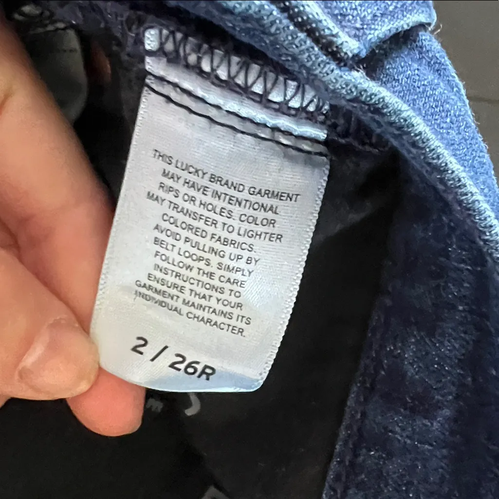 Lucky Brand High Rise Boot Bridgette Indigo Denim Dark Wash Jeans - Image 7