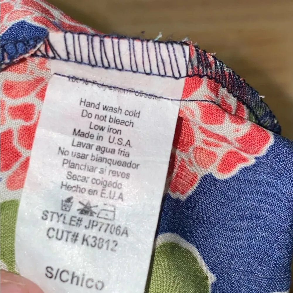 Oober Swank Floral Long Sleeve Romper Blue - Image 5