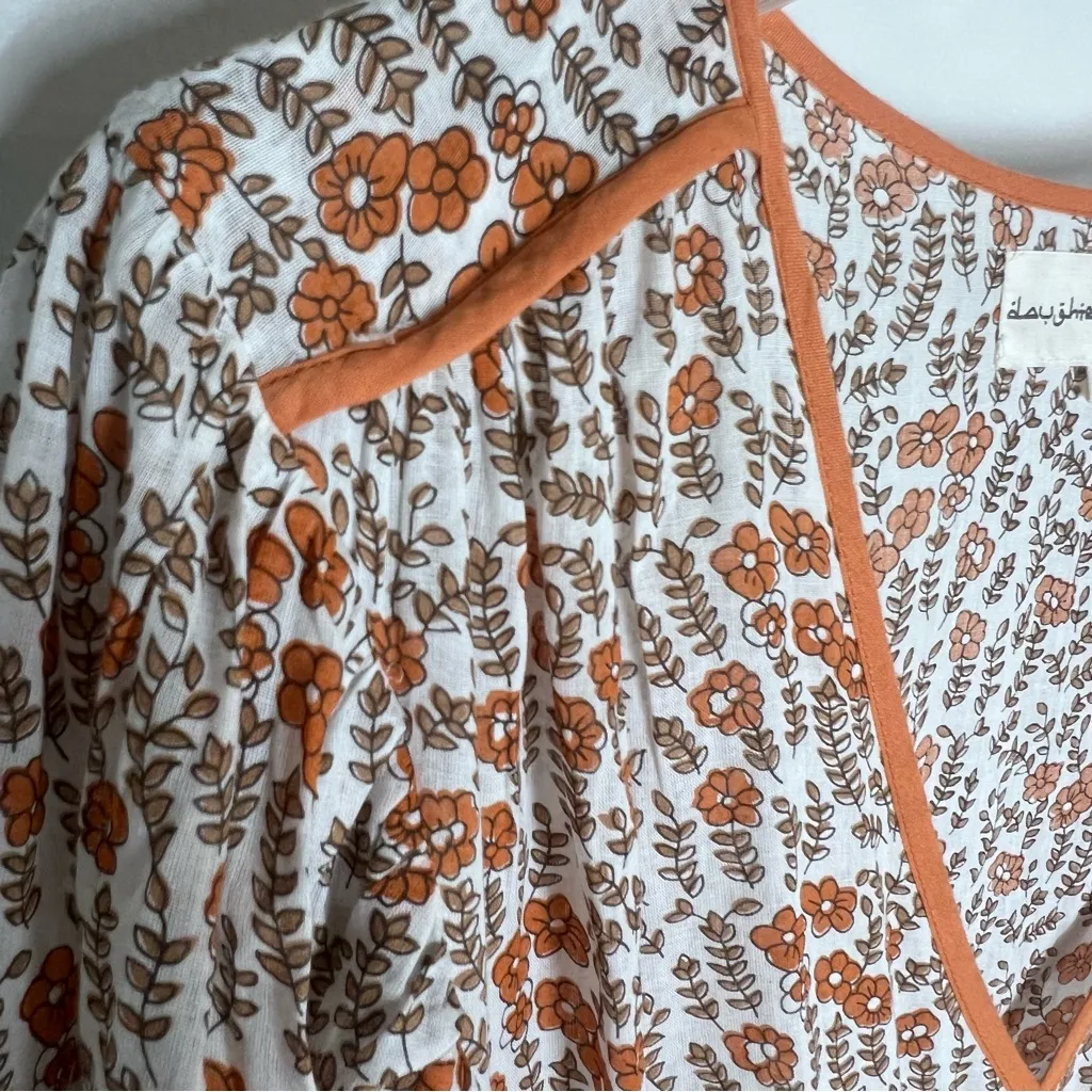 Daughters Of India Binita Apricot Maxi Dress Sz XL Orange - Image 6