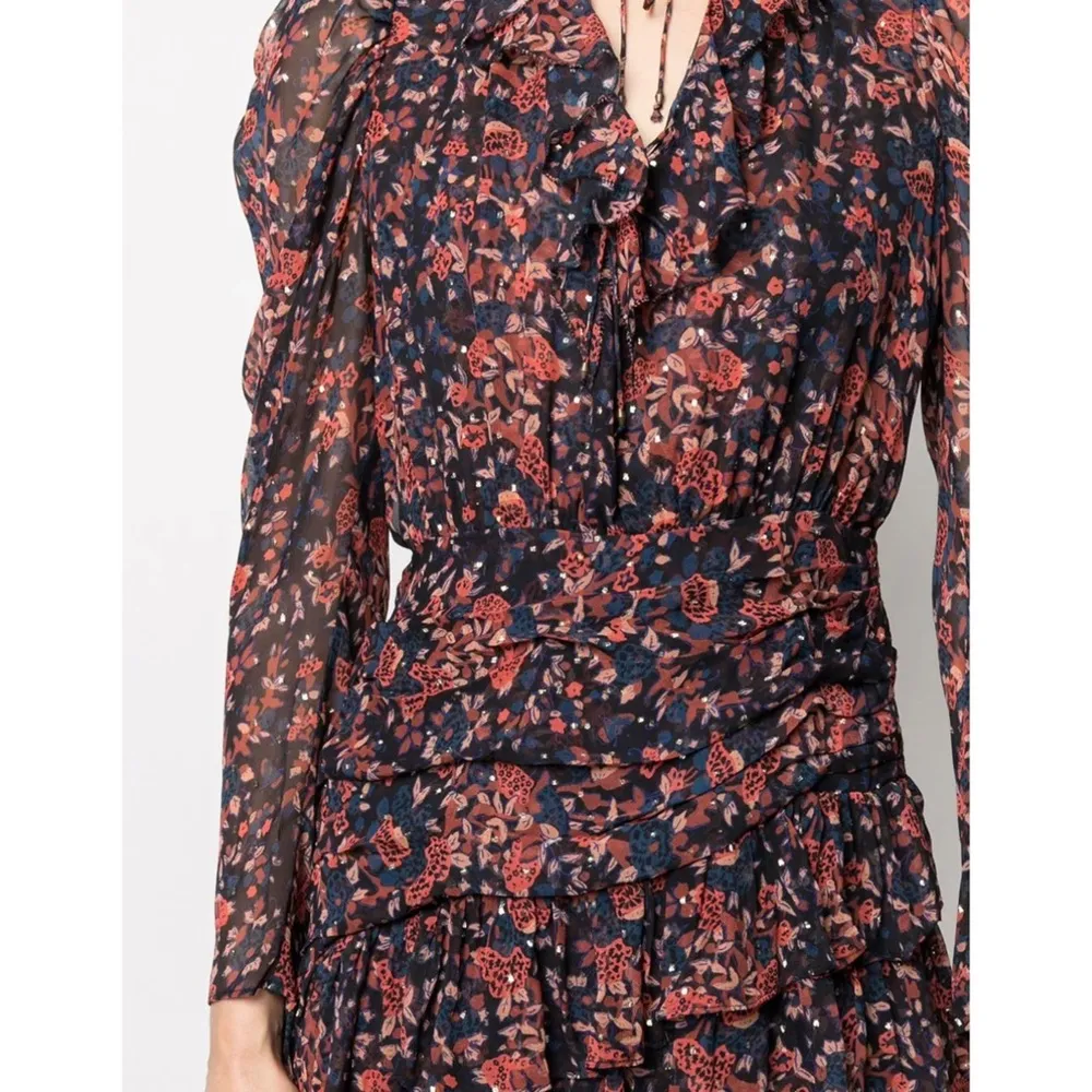 Ulla Johnson silk Cecily Cosmos-print mini dress - Image 4