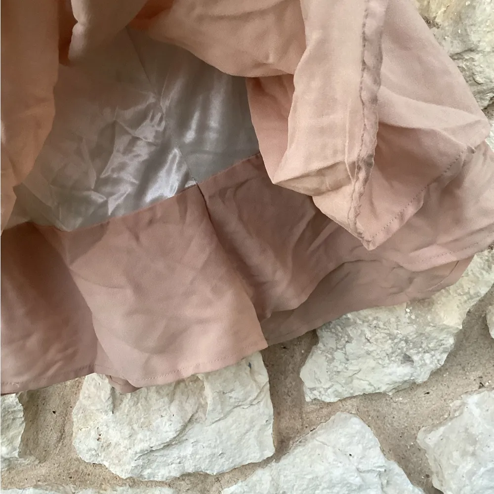 Pink Mini Skater Skirt with Pleated High - Image 2