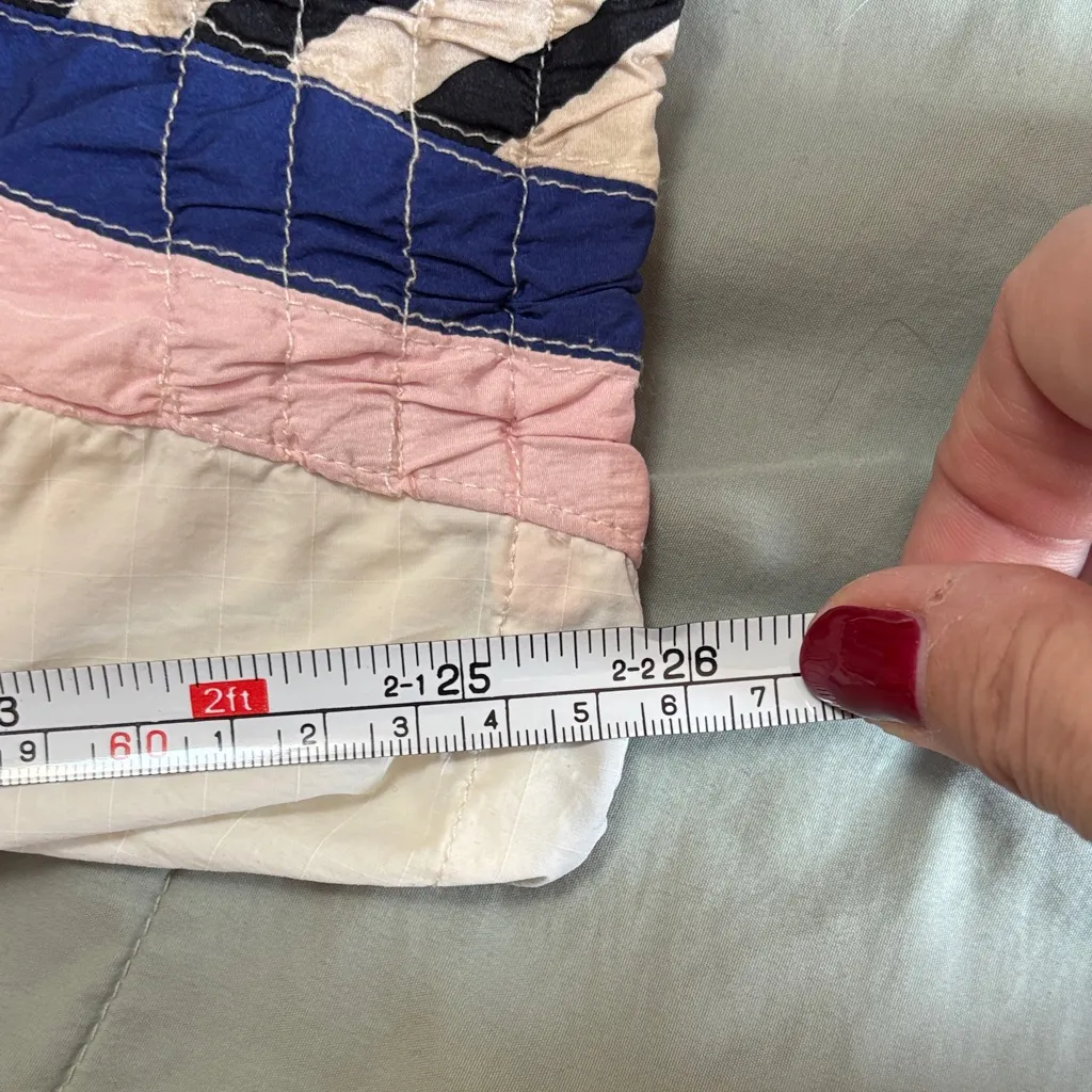 Free People Movement Champ Is Here Cream Checkered Pants Size Small‎ EUC - Image 8