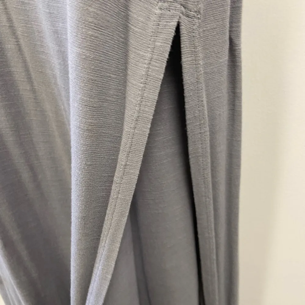 Juicy Couture grey tank dress w velvet around collar women’s large - Image 4