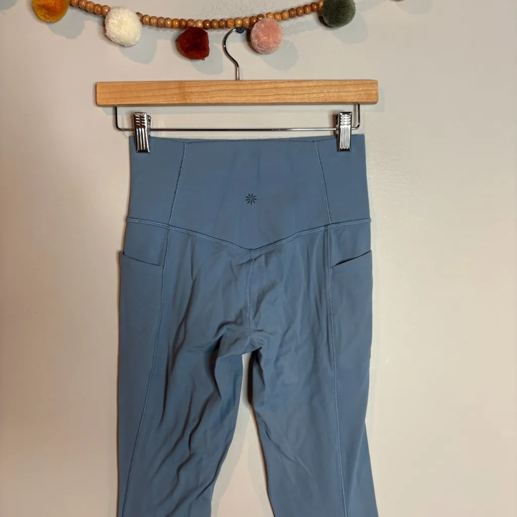 Athleta Salutation Stash High Rise 7/8 Legging in Shadow Blue - Image 4