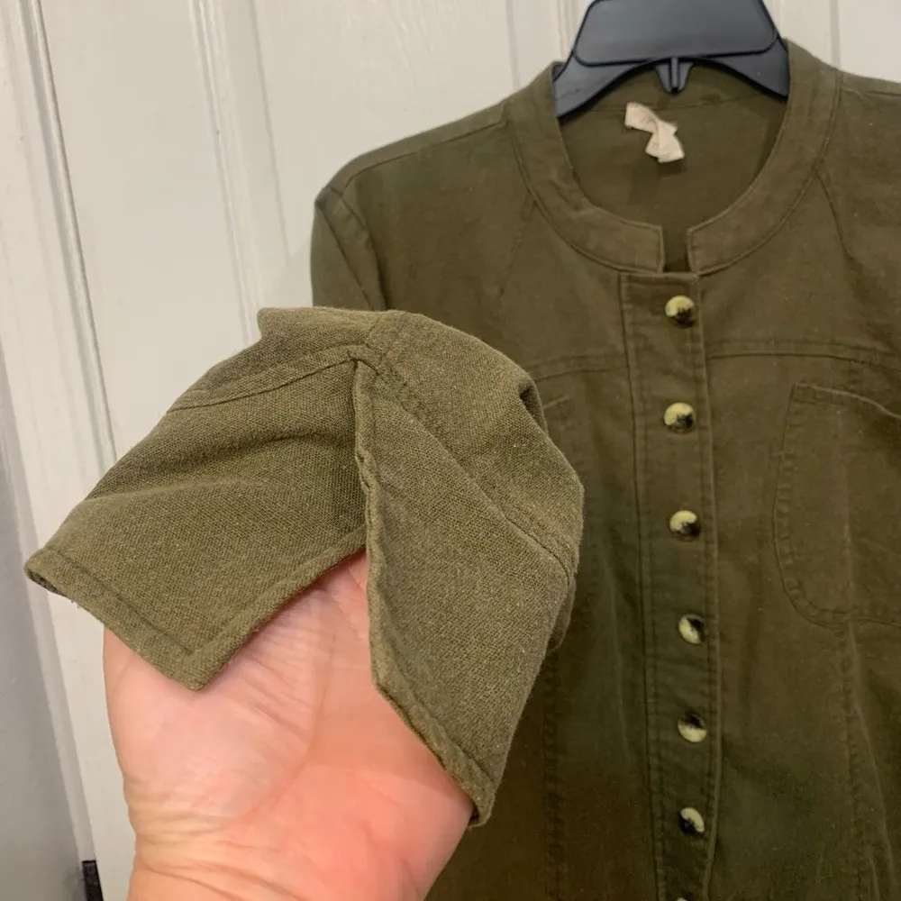 Mystree Linen & Lace Hunter Green Medium Jacket        1301 - Image 3