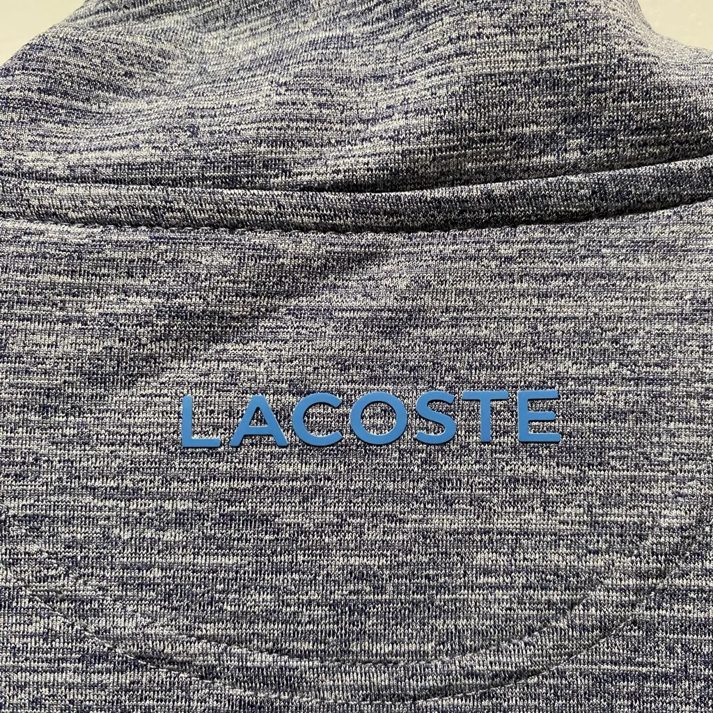 430 Lacoste Sport Blue Heather Active Tennis Prep Jacket XS 32 - Image 7