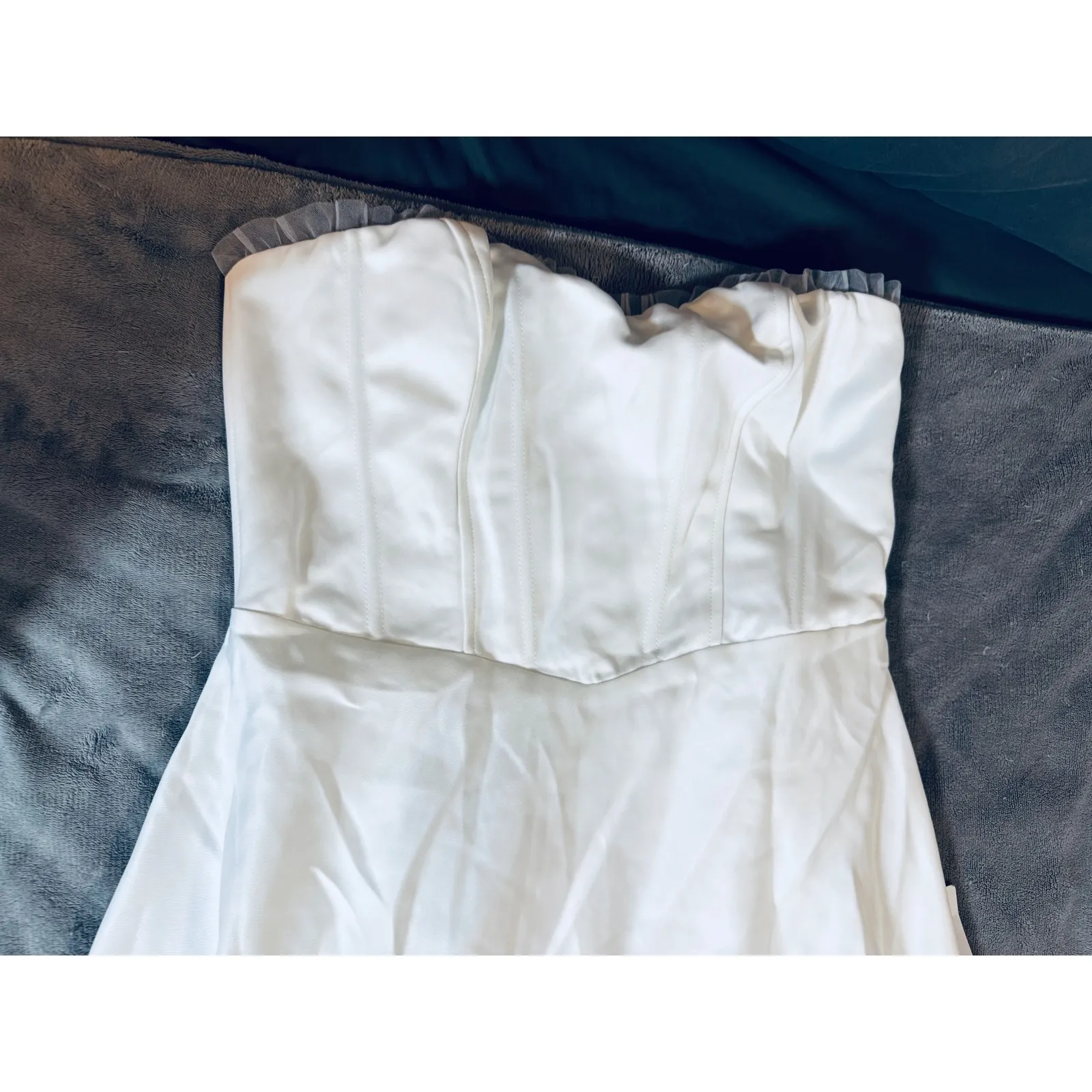 NEW Lulus Size XL FLAW Gratitude White Floral Embroidered Strapless
Maxi Dress - Image 5