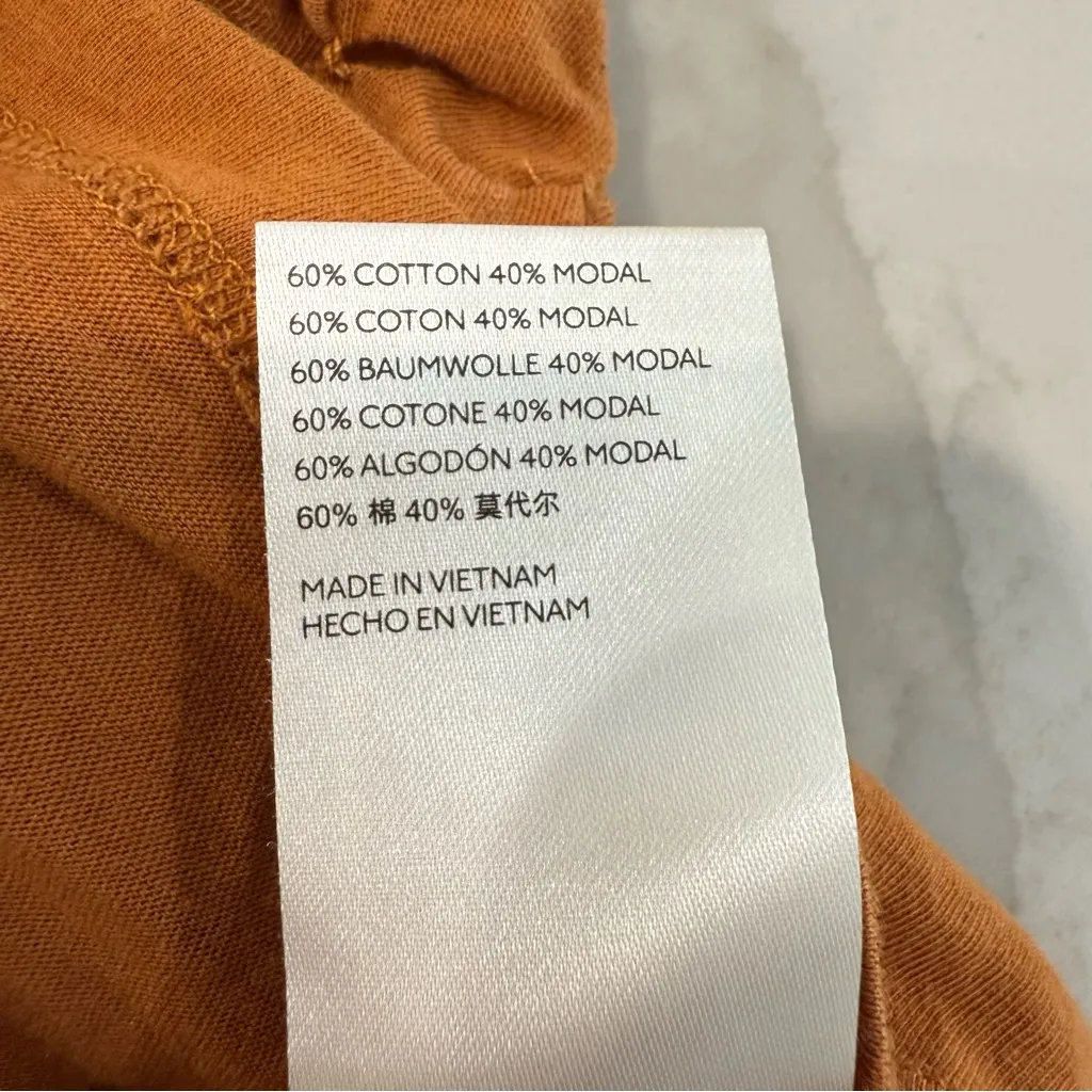 Maeve by Anthropologie Justine Smocked Tank Top Women’s Small Honey Orange Boho - Image 5