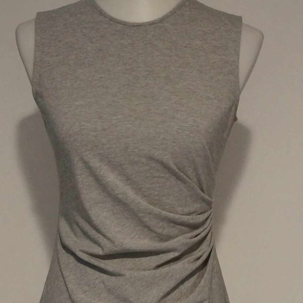Theory Jovainna Ruched‎ Grey Dress - Size M - Image 3