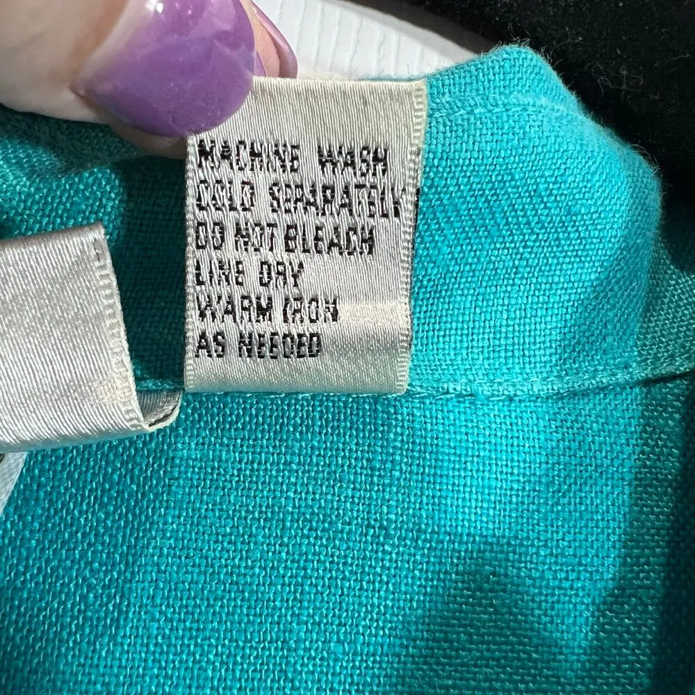 Chicos Design Vintage Linen Button - Image 5