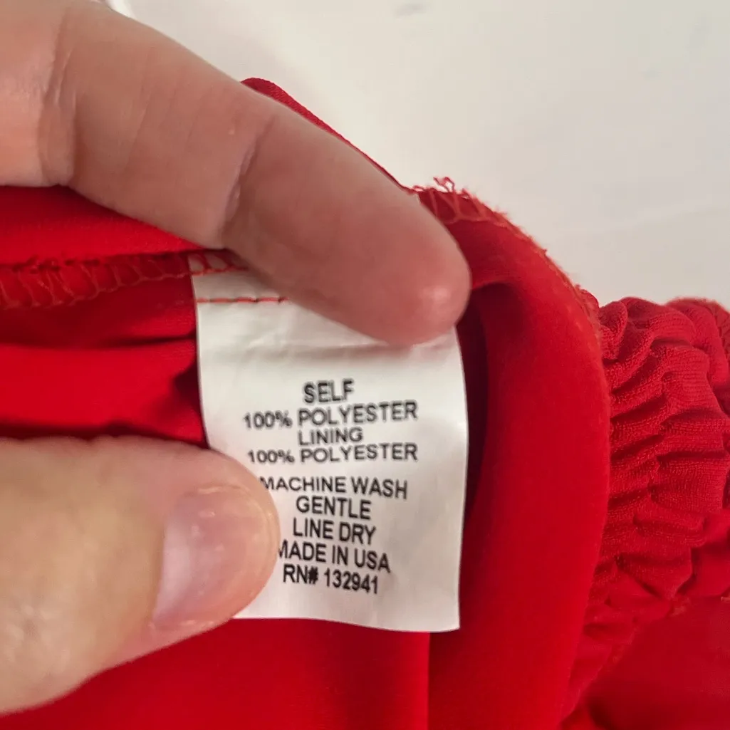 Amanda Uprichard Revolve red jumpsuit  size small designer classic - Image 6