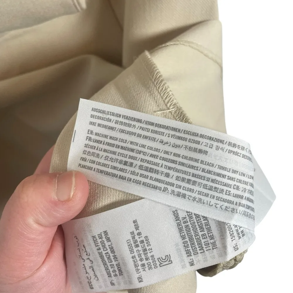 Abercrombie & Fitch Women’s Sleeveless Blazer Mini Dress in Beige Size SP - Image 7
