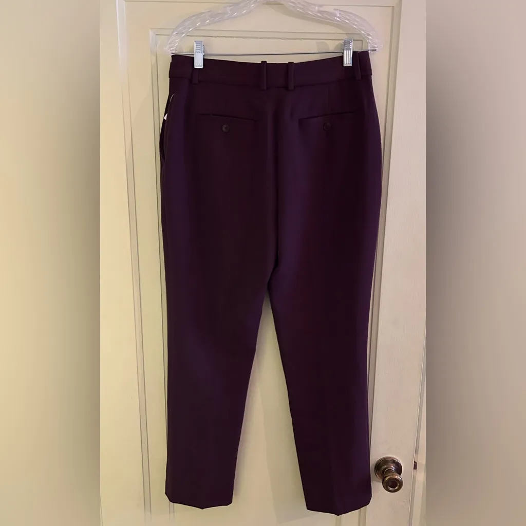 NWT Reiss Gabi Slim-Fit Suit Trousers in Berry Sz 6 - Image 9