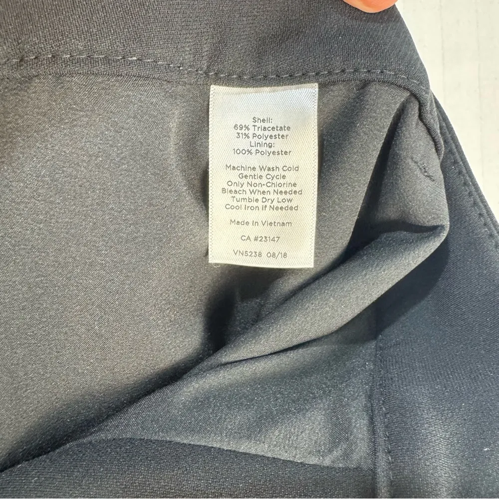 Talbots Classic Black Trouser Dress Pants Wide-Leg Women’s Size 10 Office Siren - Image 7