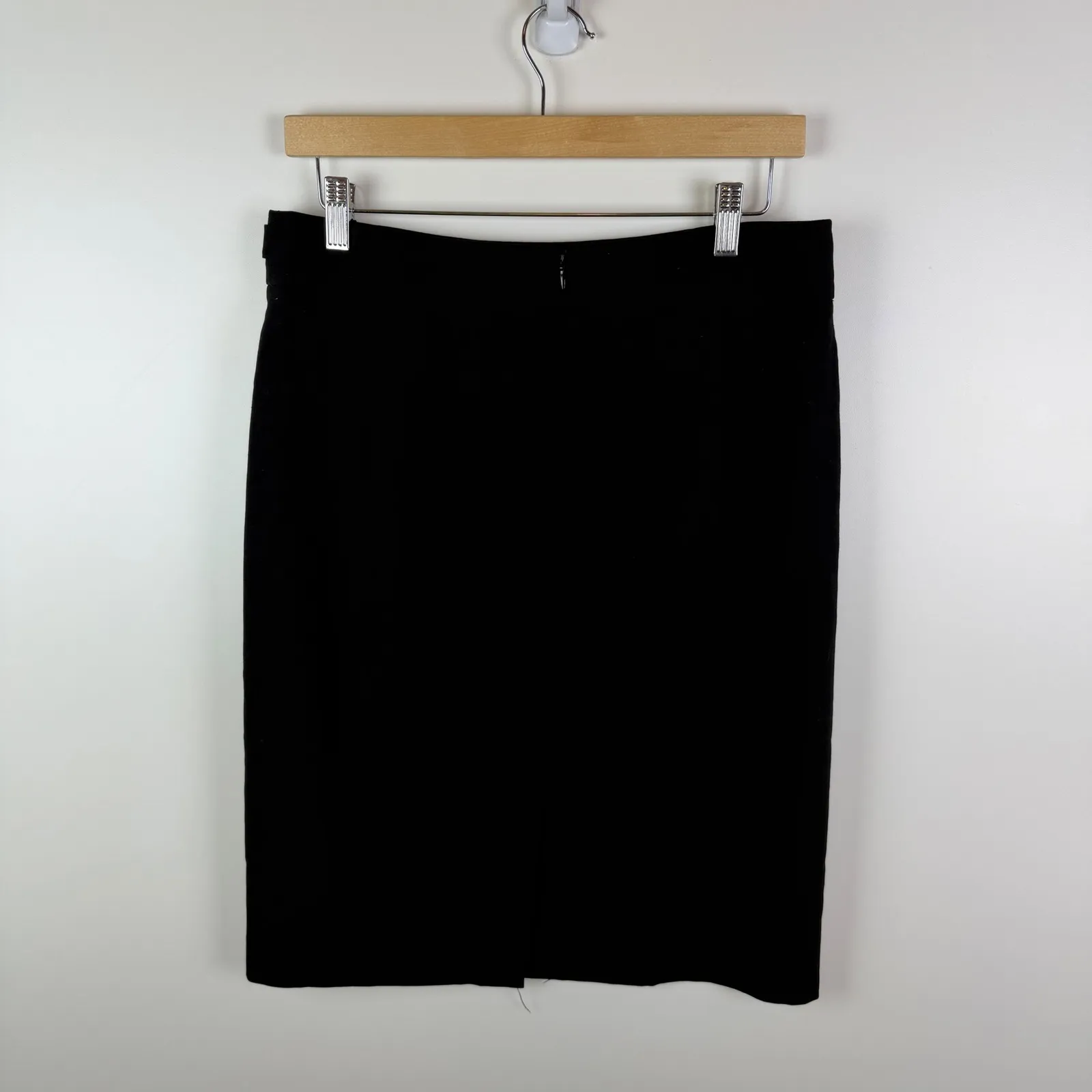 Calvin Klein Black Pencil Skirt Size 8 Office Career Minimalist Capsule Classic - Image 4