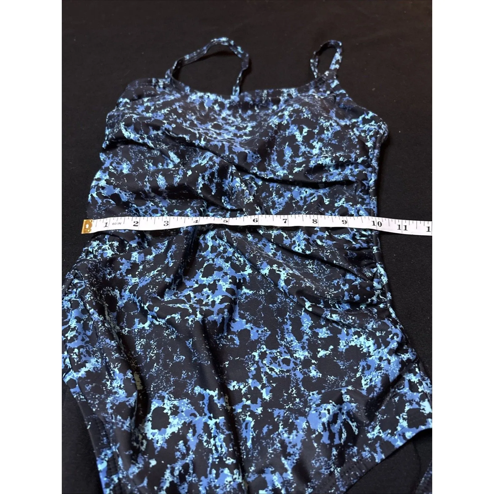 Speedo Women’s 6 One Piece Black and Blue Swim Suit Bikini Swim Suit Swimming - Image 10