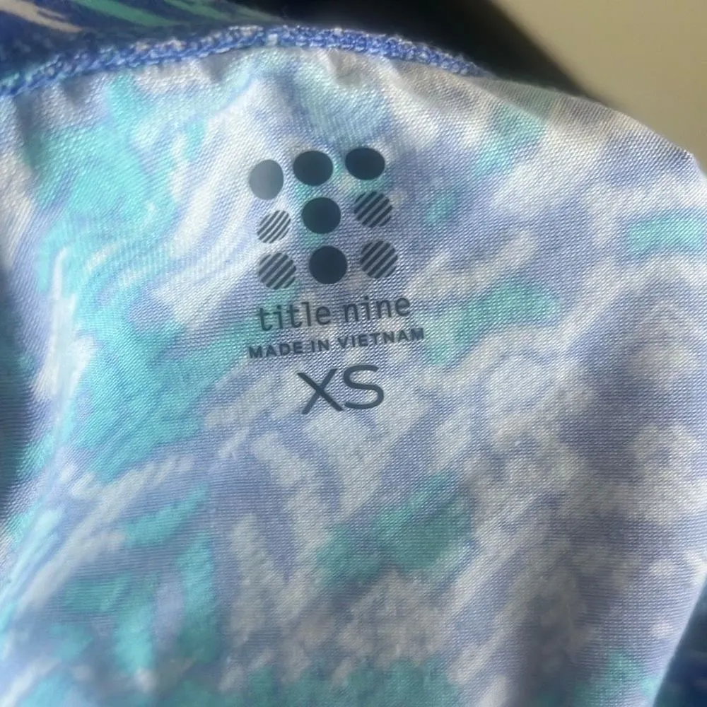 ✨Title Nine Breeze A-Line Sz XS Skirt Blue/Green Abstract Style TN-180941✨ - Image 3