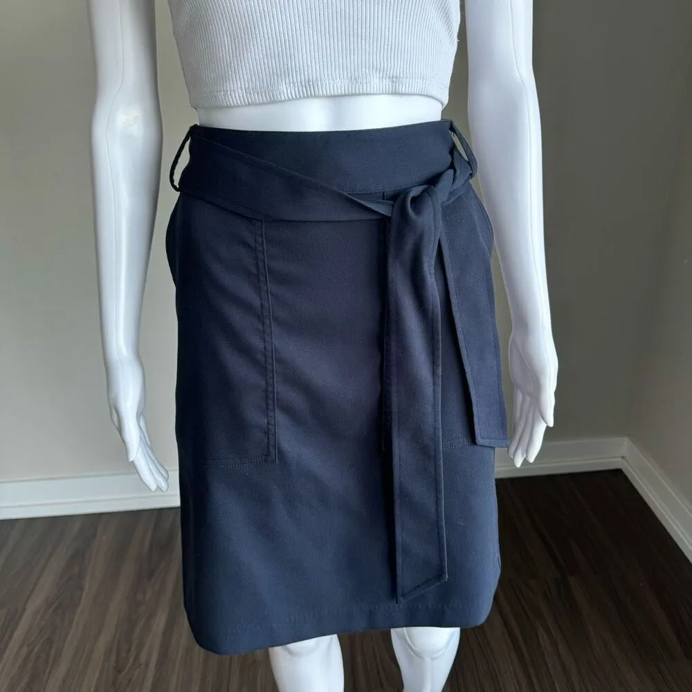 Banana Republic Navy Utility Tie-Waist Pencil Skirt - Image 2