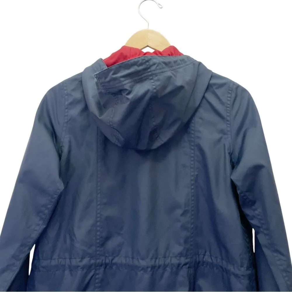 Burton DryRide Hooded Raincoat Windbreaker Navy Blue Size Small Anorak Jacket - Image 8