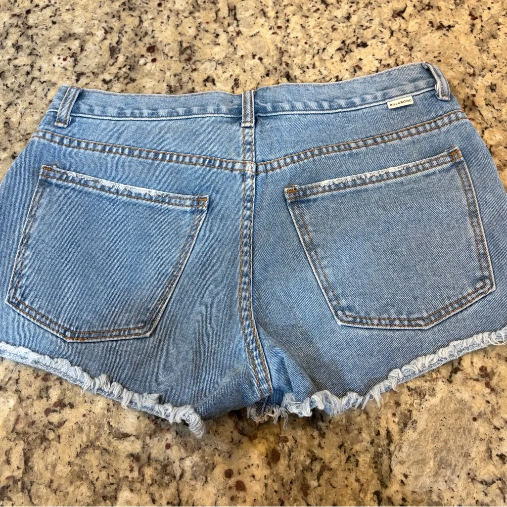 Billabong  Light Blue Jean Shorts - Image 5