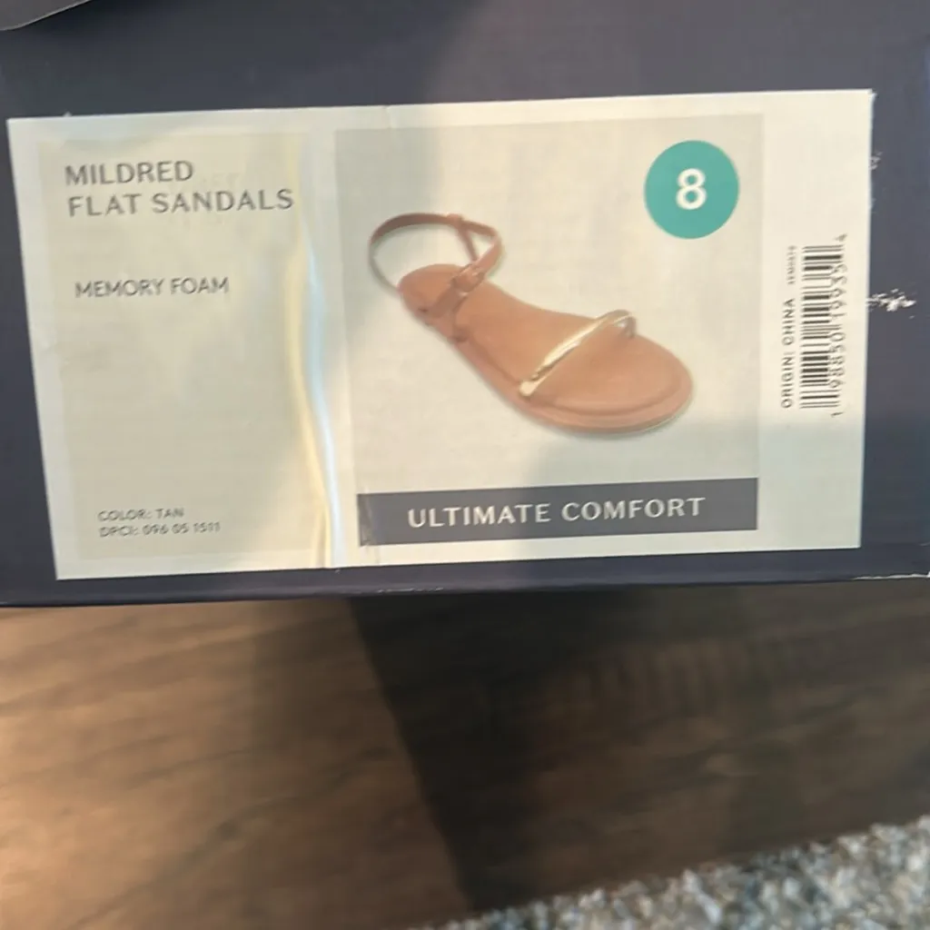 NIB Universal Thread Mildred Flat Ornament Sandals Sz 8 - Image 7