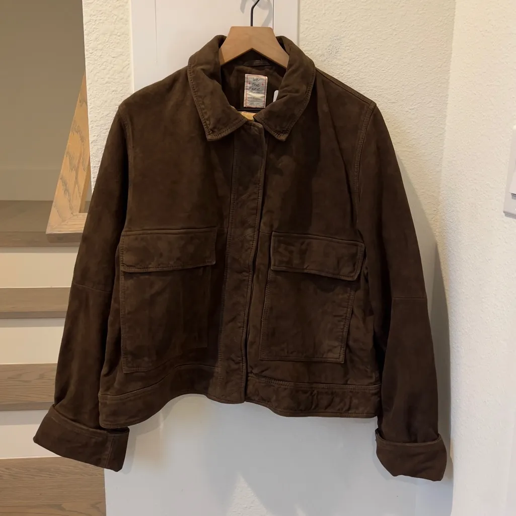 NWT Free People Free People x Yellowstone Suzy Suede Jacket in Brown - Image 5