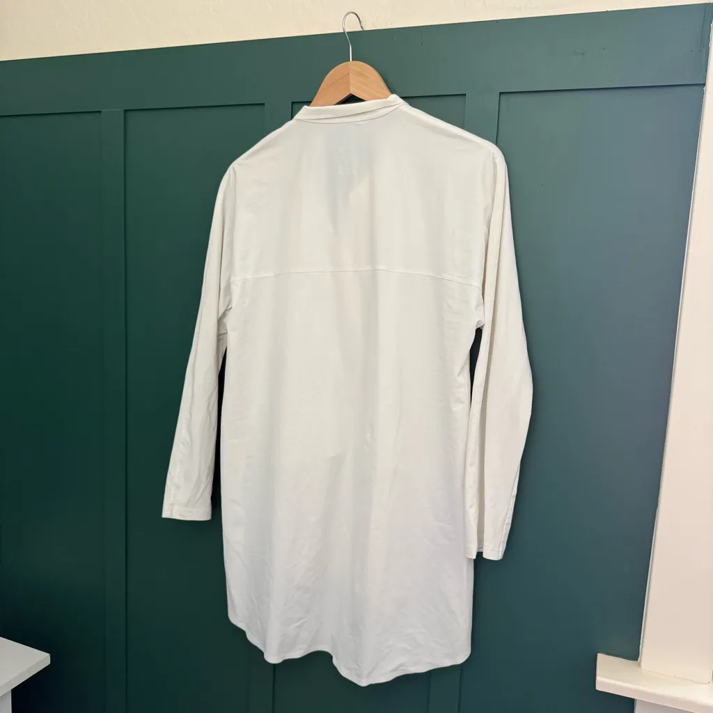 A Day Something Borrowed Long Sleeve Shirt Cloud White Size M - Image 11