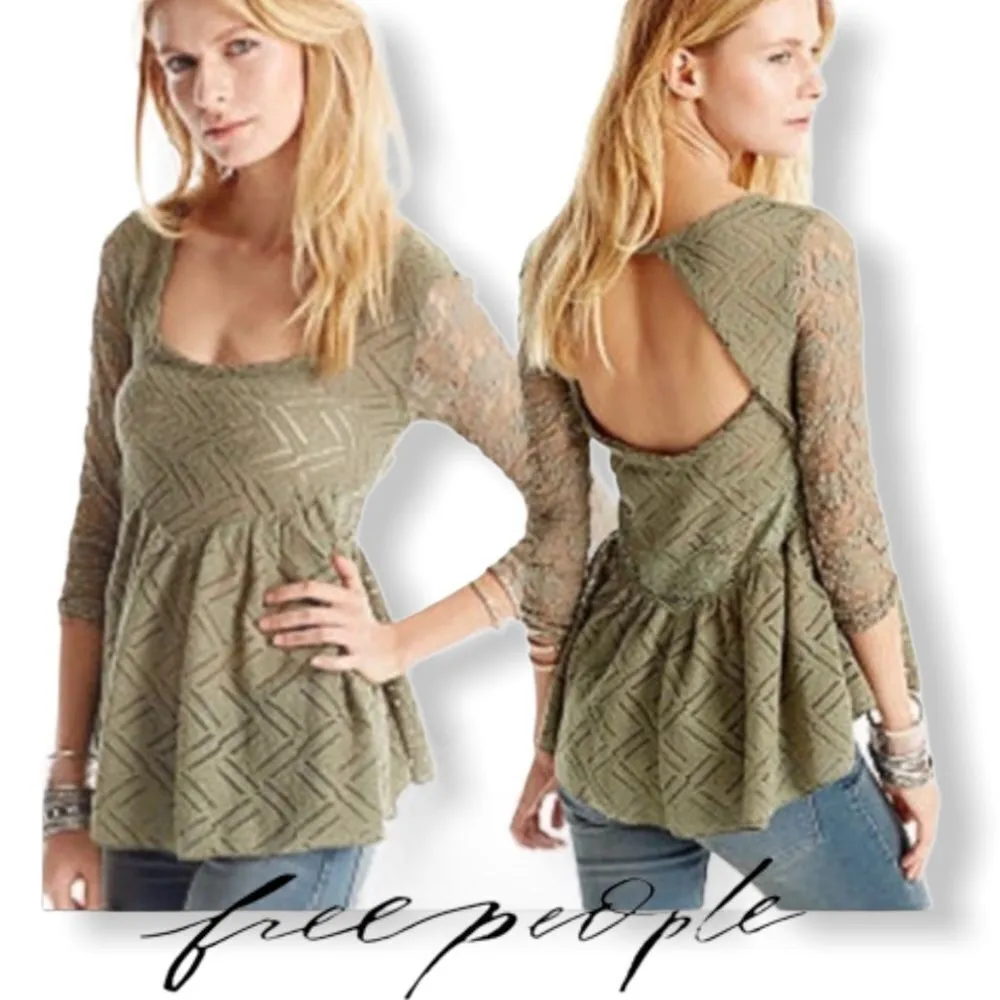 Free People Gracie Lace Crochet Babydoll… - Image 14