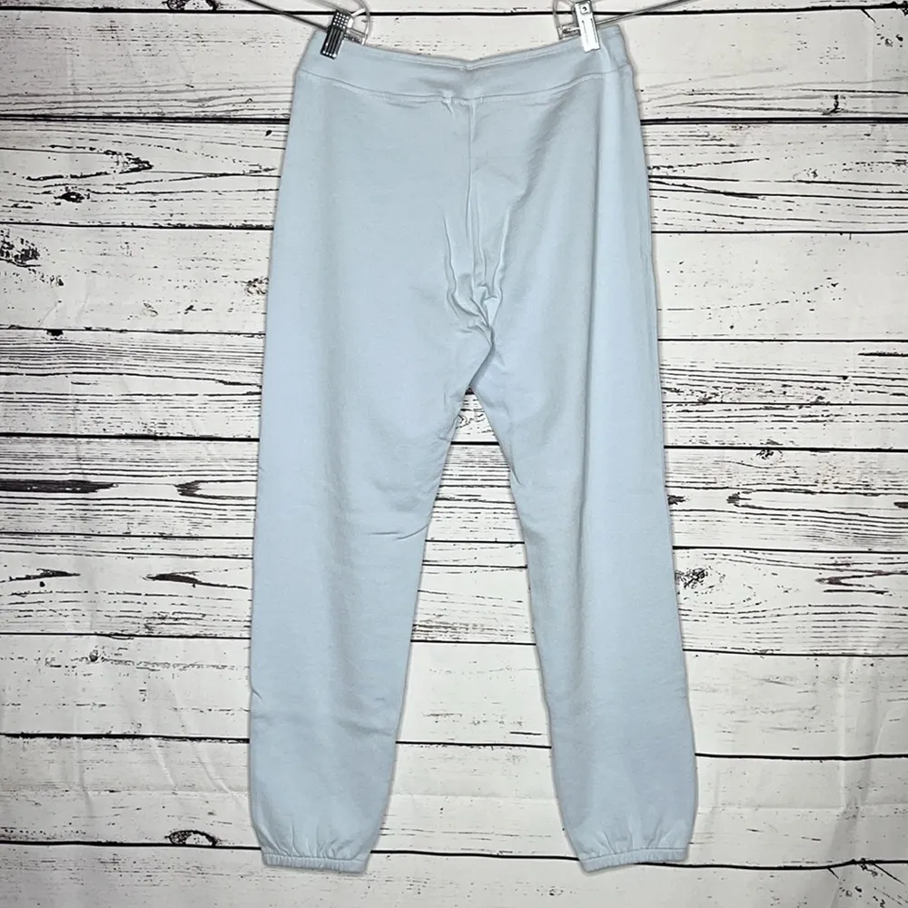 Grey State NWOT Sz 0 Blue White Embroidered Star Relaxed Park Jogger Sweatpants - Image 3