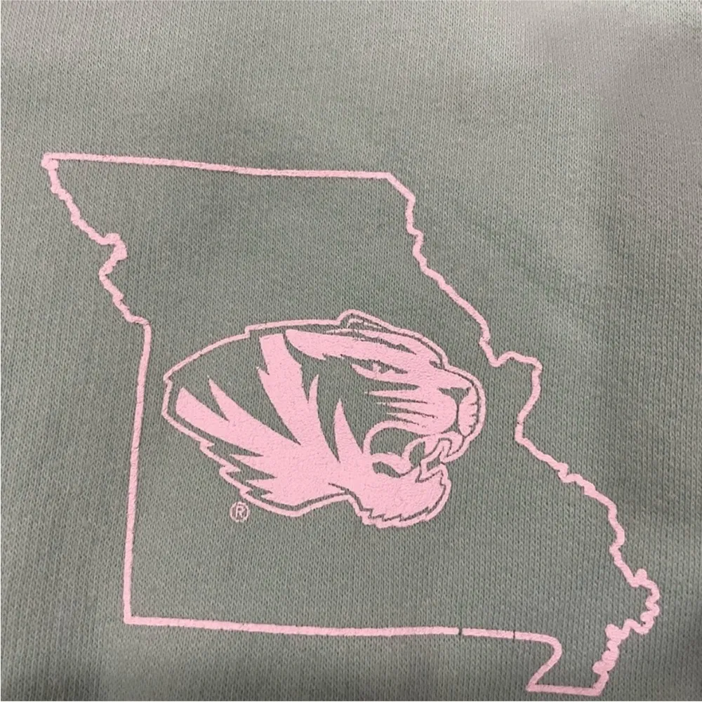 University of Missouri Tiger National Seafoam Green Crewneck Sweatshirt - Image 3