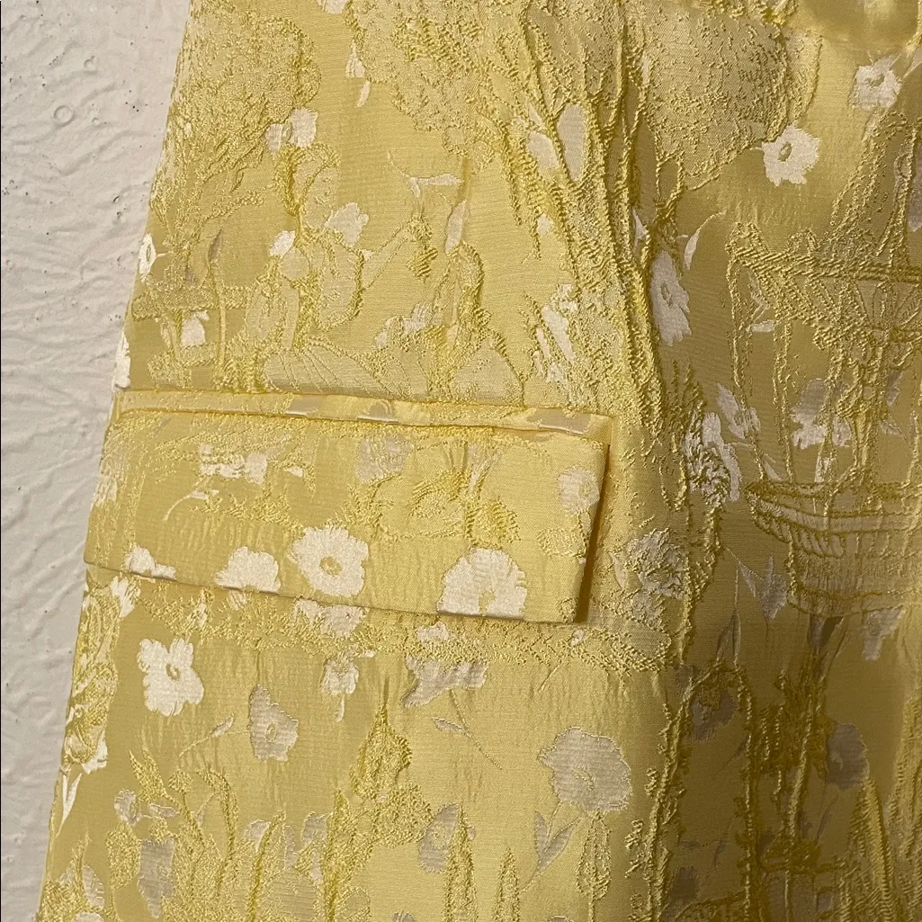 Amanda Uprichard Bethany Romper Yellow Mini Dress Size Large - Image 5