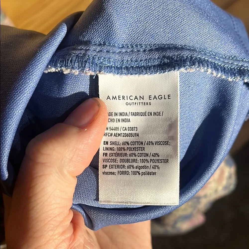 American Eagle Outfitters Floral Print Women's Cross Back Low Back Mini Dress - Image 6