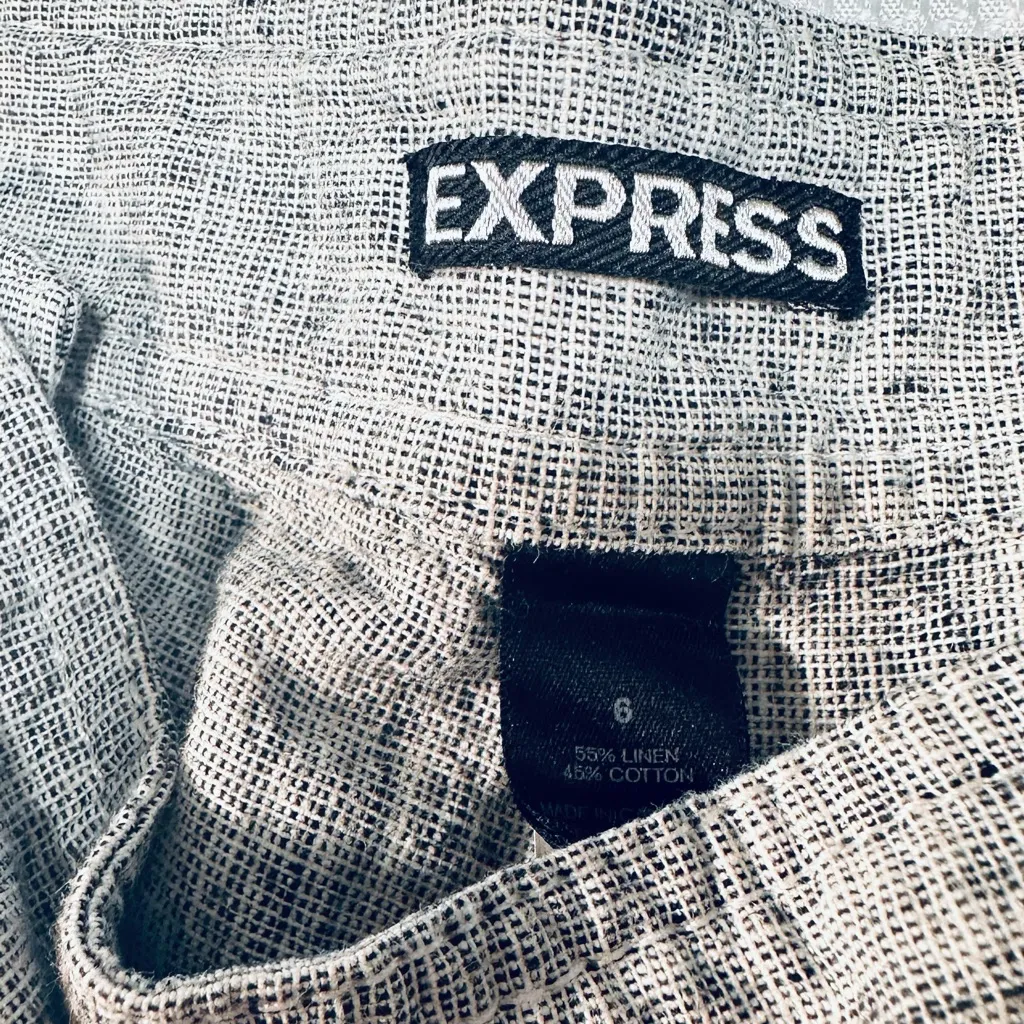 Express Gray High Waist Shorts with Nautical Flair - Image 8