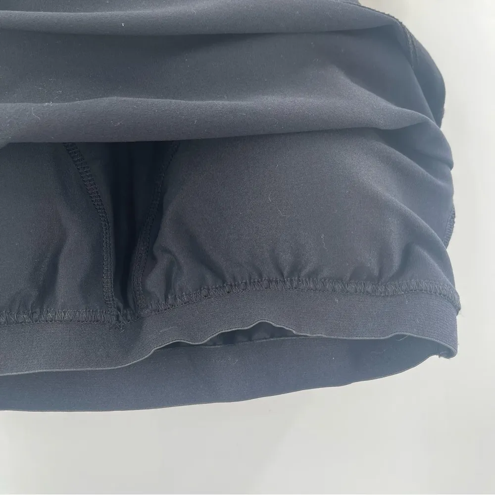 MONAT Tank Top Size Large Logo Tight Black Cropped Attached Sports Bra Athletic - Image 10