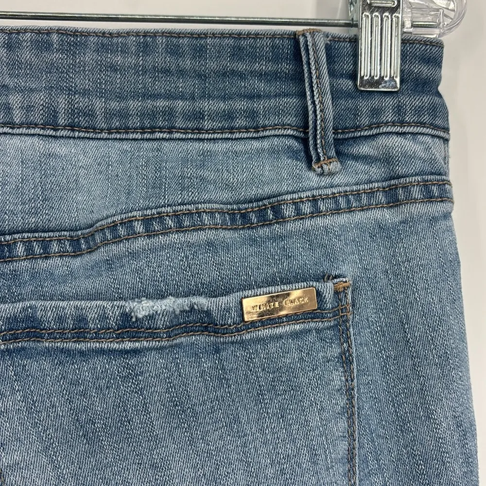 White House Black Market Paisley Straight Embroidered Ankle Jeans Womens Size 16 - Image 10