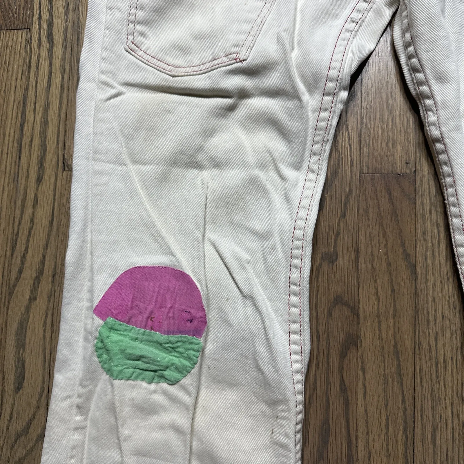 True Vintage Pants Womens 22x28 Flare Hippie 70s Patches Concert Woodstock Size undefined - Image 6