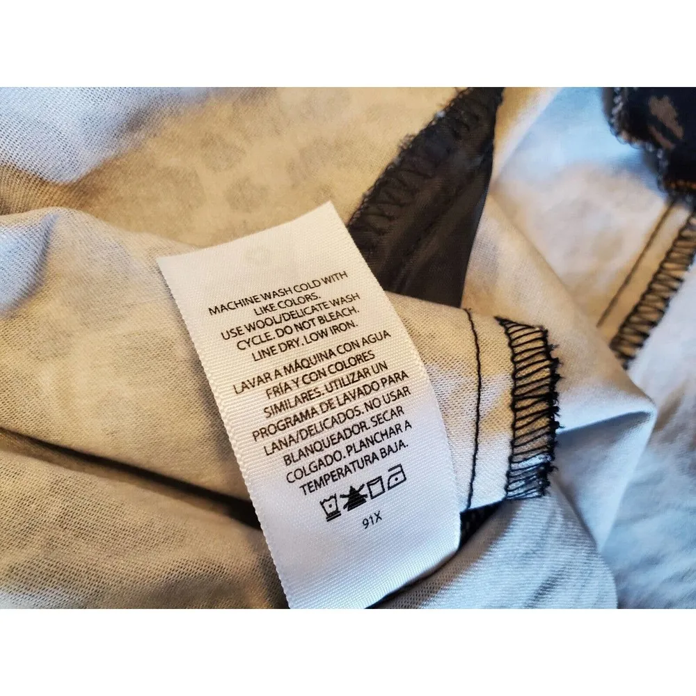 Terra & Sky Womens Brown Leopard Print Skinny Leg High Rise Casual Pants Size 1X - Image 7