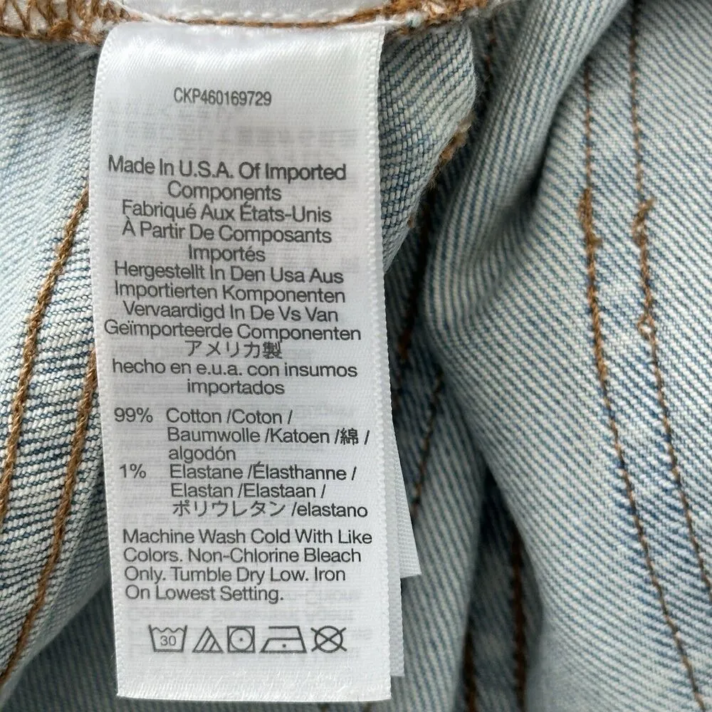 Madewell The Perfect Vintage Jean High Rise  Straight Distressed Size 28 - Image 12