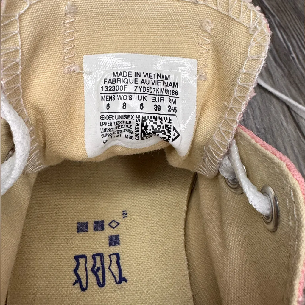 Converse All Stars Womens Pink Low Top Lace Up Sneaker Tennis Shoes Classic 8 - Image 5