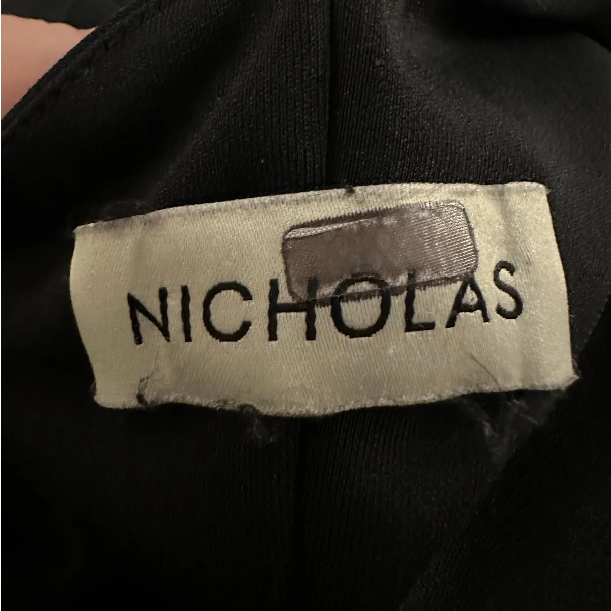 NICHOLAS Prisha Jersey Mini Dress Altered Black Size 2 - Image 3